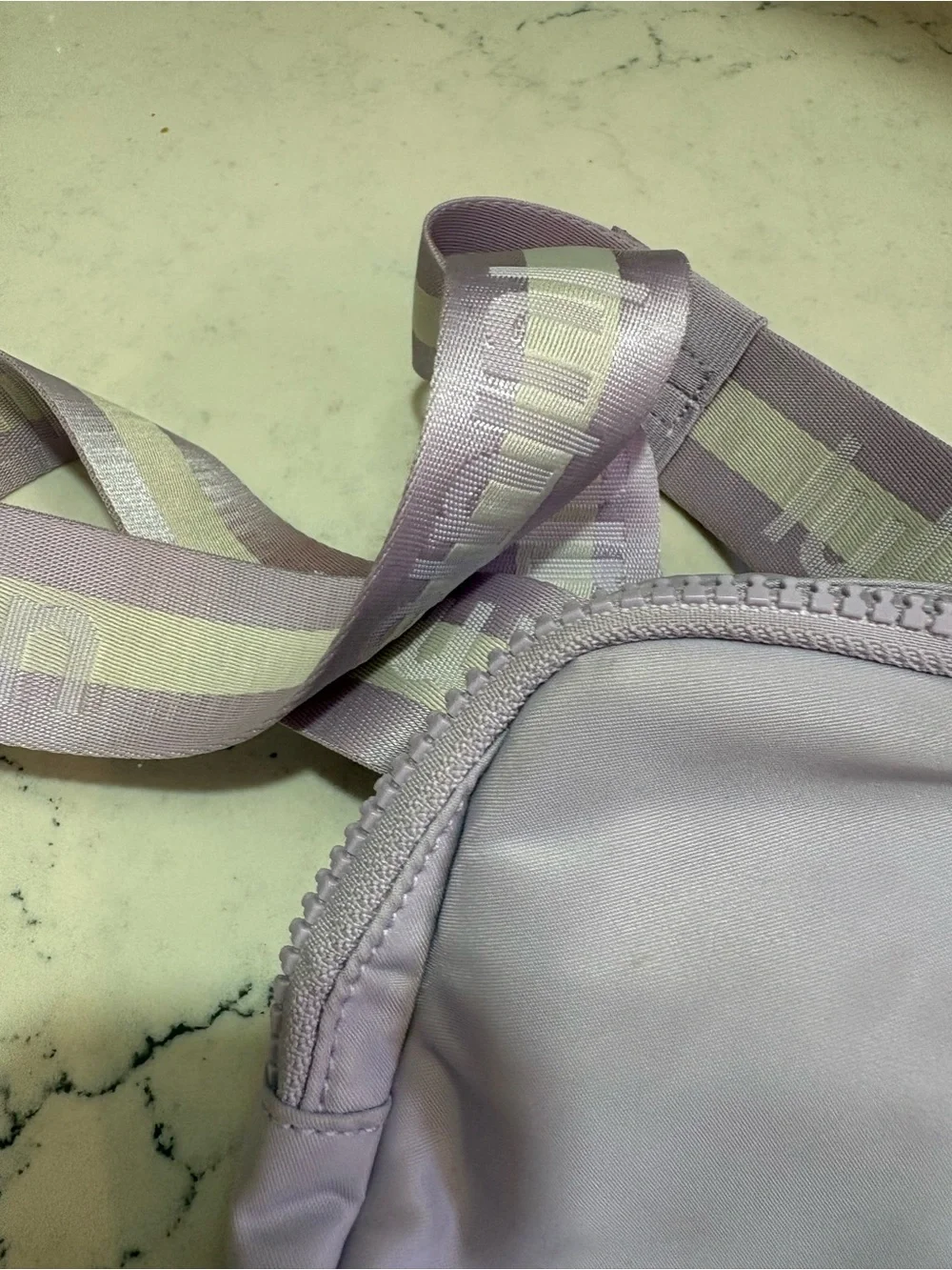 Lululemon Everywhere Belt Bag 1L Wordmark Strap Lavender Lilac Purple O/S